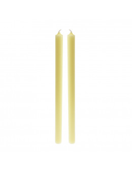 Paire de chandelles divines 36cm - 30% cire d'abeille