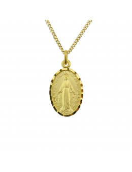 Médaille Vierge Miraculeuse en plaqué or