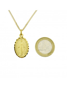 Médaille Vierge Miraculeuse en plaqué or