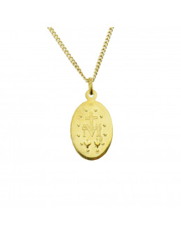 Médaille Vierge Miraculeuse en plaqué or