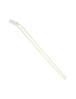 Chaîne en plaqué or - Maillon 1 mm - Longueur 45 cm