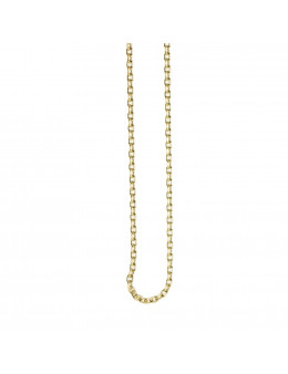 Chaîne en plaqué or - Maillon 2 mm - Longueur 45 cm
