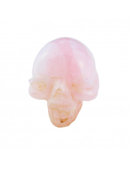 Crâne en quartz rose