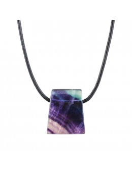 Pendentif Fluorite forme trapèze