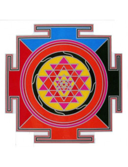 Symbole autocollant pour vitre - Sri Yantra