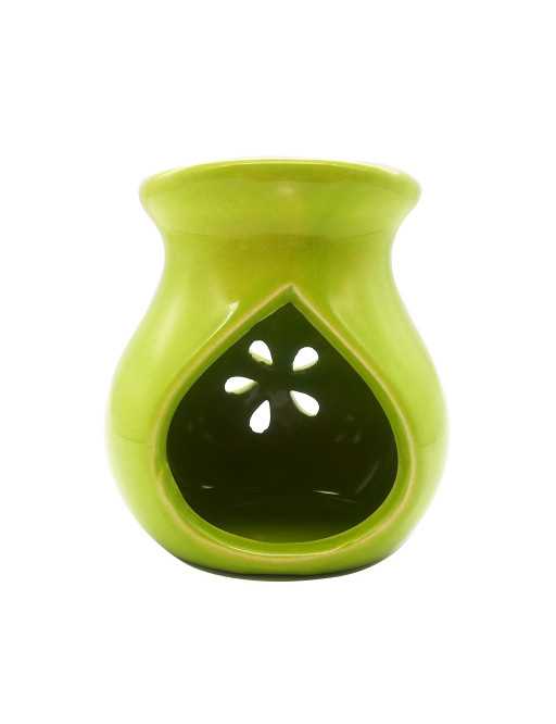Brûle-encens en céramique émaillée, ajouré, 9 cm
