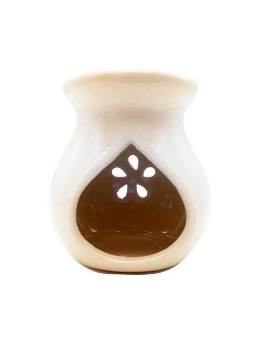 Brûle-encens en céramique émaillée, ajouré, 9 cm