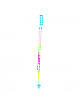 Chapelet enfant, multicolore, en silicone