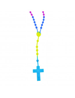 Chapelet enfant, multicolore, en silicone