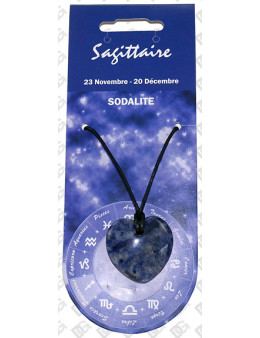 Pendentif coeur Zodiac Sodalite 