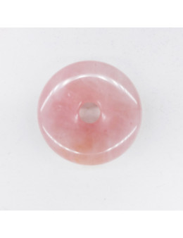 Pendentif Donut Quartz Rose 35mm