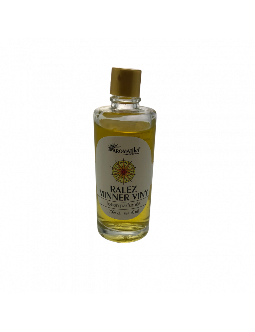 Lotion parfumée flacon 50 ml Aromatika Ralez Minner Viny