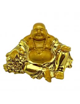 Statue Bouddha dorée - Assis avec une pièce
