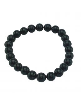 Bracelet perles - Tourmaline noire