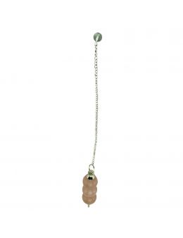 Pendule 3 pierres - Quartz rose