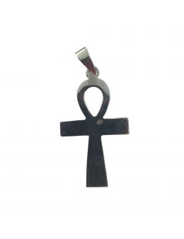 Pendentif Croix Ankh - Argent - 4 cm