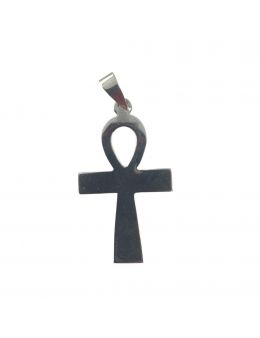 Pendentif Croix Ankh - Argent - 4 cm