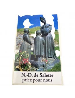 Bougie de neuvaine 9 jours 100% végétal avec autocollant de N.D. de Salette