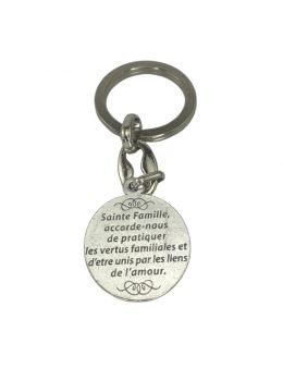 Porte-clé Famille Sainte - Acier
