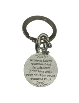 Porte-clé Notre Dame de Salette - Acier