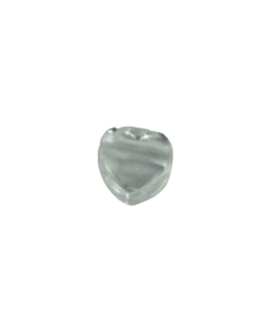 Petit Pendentif Coeur - Cristal de roche - 1 cm 