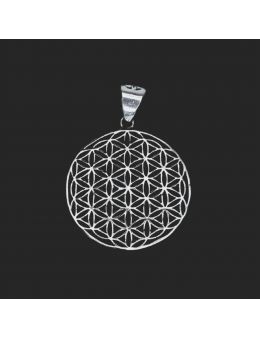 Pendentif Argent - Fleur de vie - 40 mm