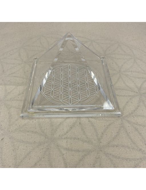 Pyramide plexiglass Fleur de Vie