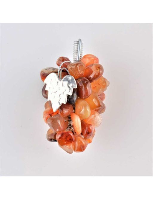 Grappe de raisin en pierres - Cornaline - 6,5 cm
