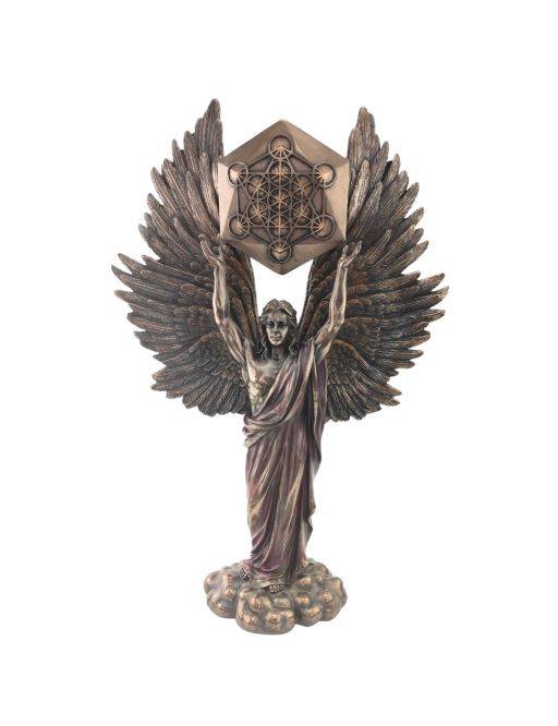 Statue en résine effet bronze METATRON, H. 35 cm