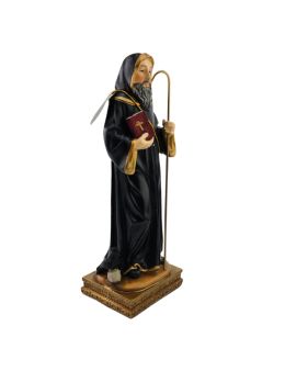 Statue résine Saint Benoit - 21 cm
