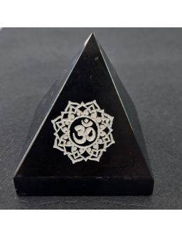 Pyramide Shungite - 5cm symbole Om