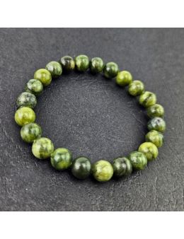 Bracelet perles 8mm - Jade impérial