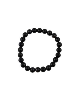 Bracelet perles - Obsedienne Noire - 8mm