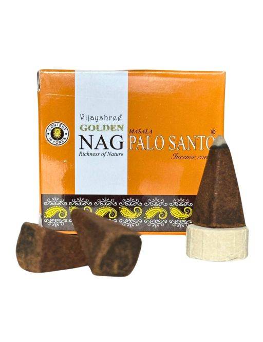 Encens cone Vijayshree Golden - Nag Palo Santo 10 pcs