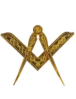 Equerre - 11cm & compas d'autel en metal - 14cm