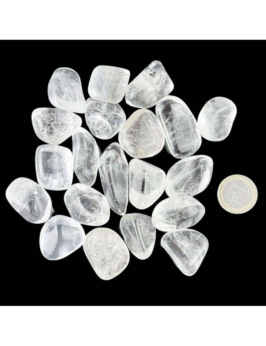 Pierre roulée - Quartz Blanc - 10-15g
