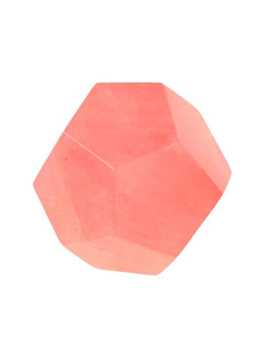 Solide de platon dodécaèdre quartz rose Solide de platon dodécaèdre quartz rose