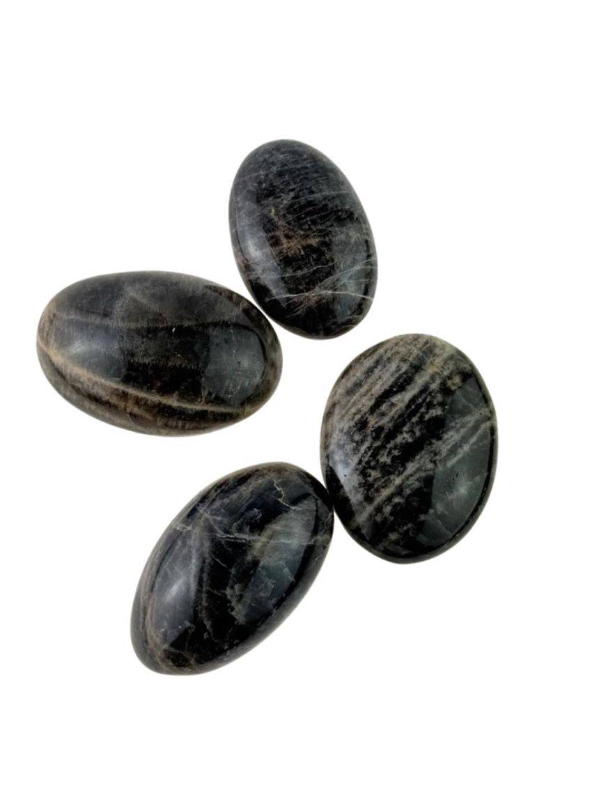Galets Pierre de Lune Noire