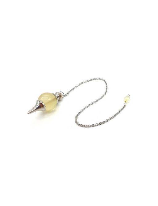 Pendule sphère Citrine naturelle 4cm Pendule sphère Citrine naturelle 4cm