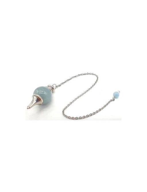 Pendule sphère Aigue Marine 4cm