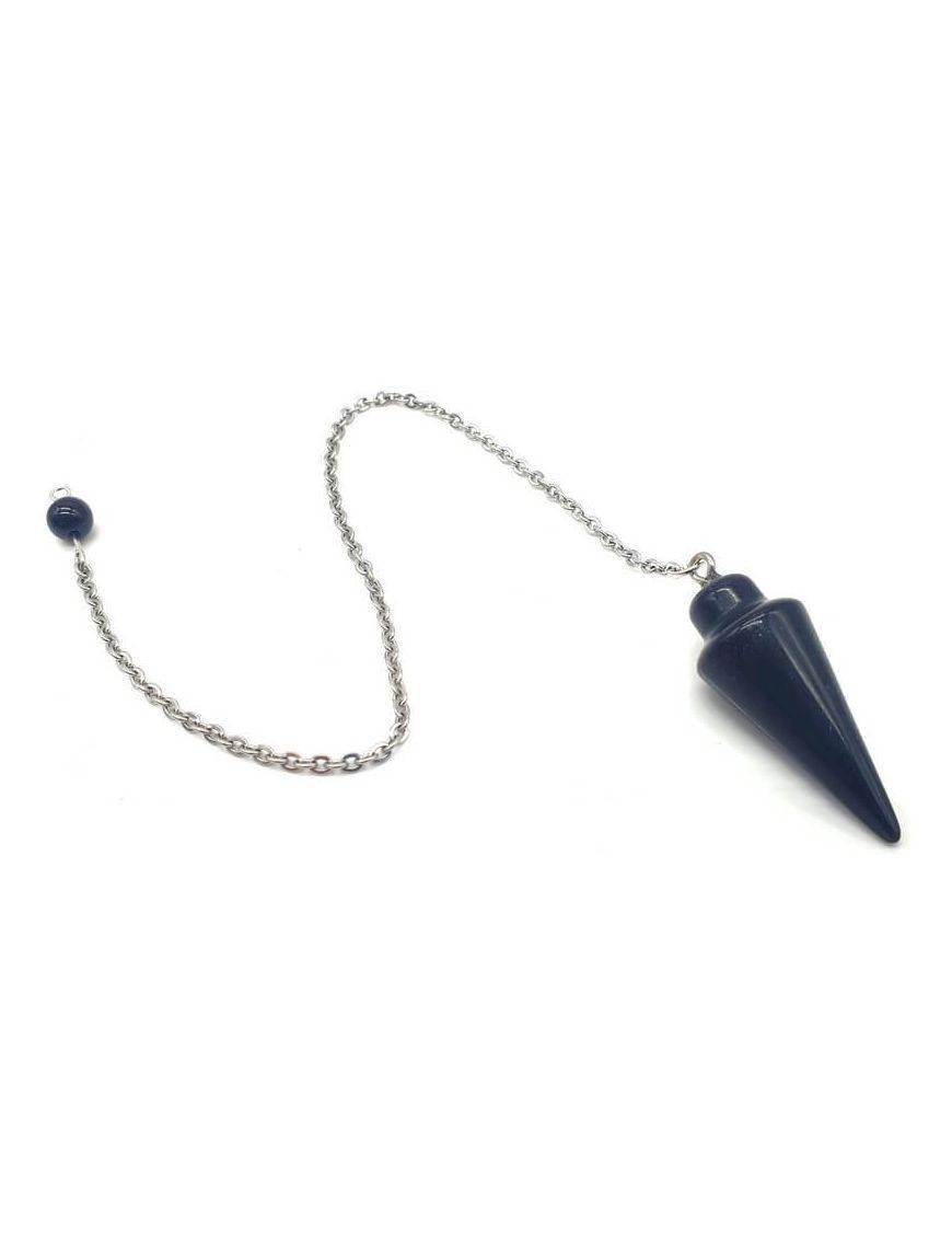 Pendule Goutte Obsidienne Noire 3cm