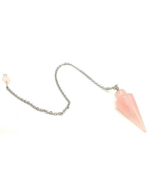 Pendule Goutte Quartz Rose 3cm Pendule Goutte Quartz Rose 3cm