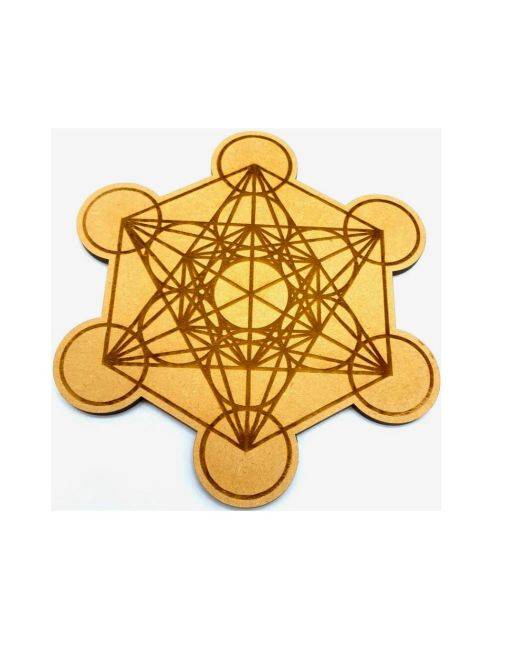 Plaque Metatron Sculpé - Bois - 15 Cm Plaque Metatron Sculpé - Bois - 15 Cm
