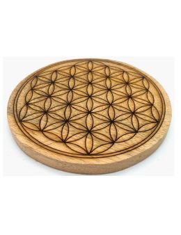 Dessous de Table- Fleur de Vie - Bois - 30 Cm