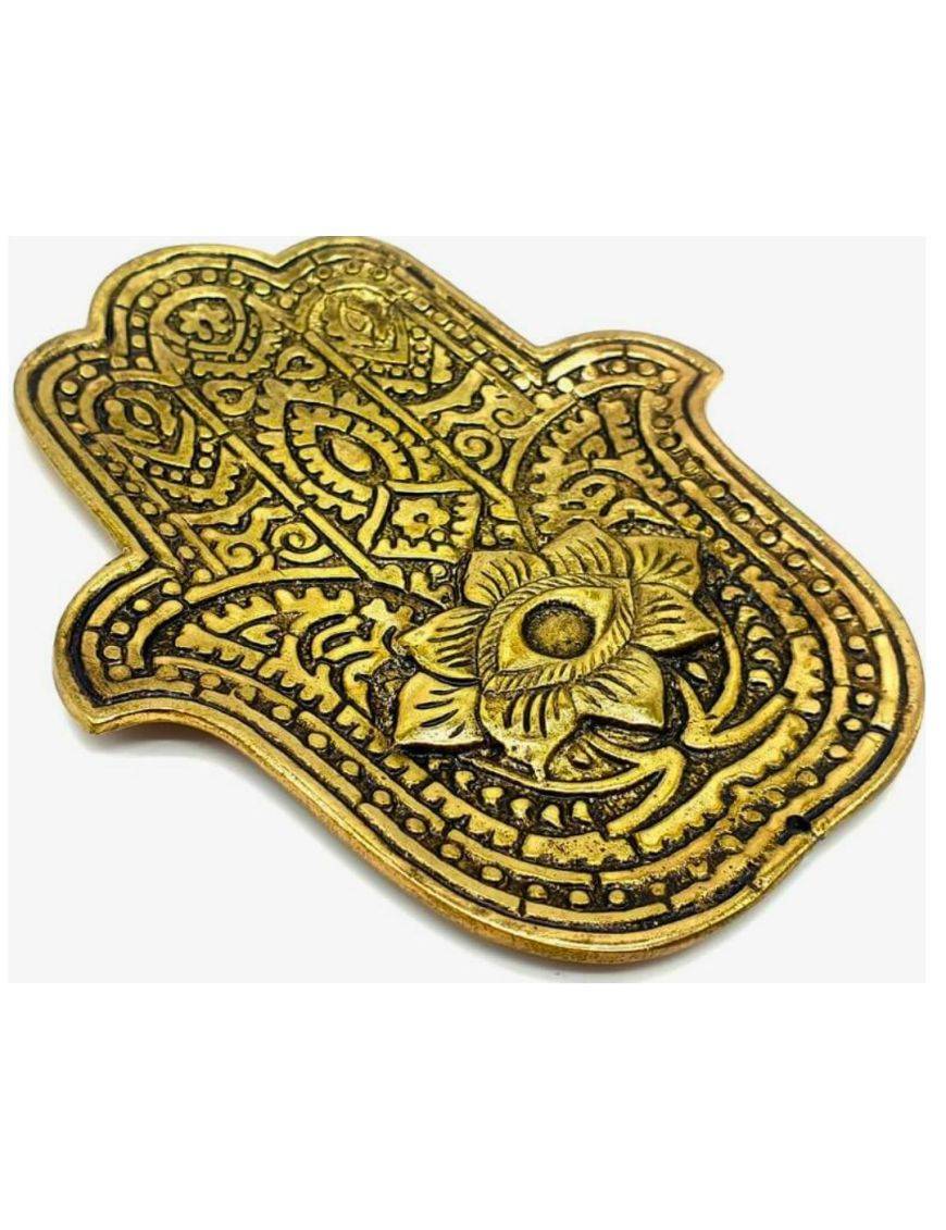 Brûle encens Main de Fatima - Metal - 12 CM