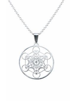 Pendentif Argent - Cube de métatron - 25 mm