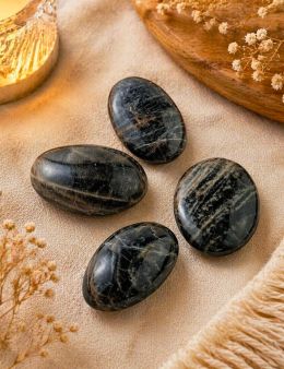 Galets Pierre de Lune Noire