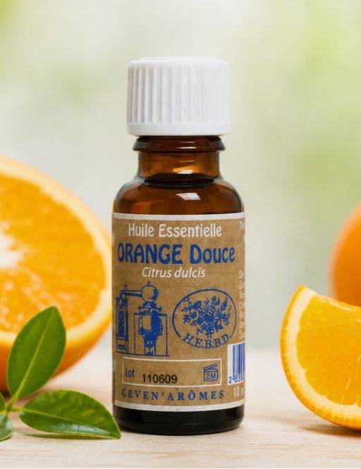 Huile essentielle d'Orange 20 mL avec Compte-goutte