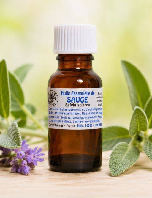 Huile essentielle de Sauge 20 ml avec Compte-gouttes