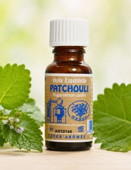 Huile essentielle de Patchouli 20 ml avec Compte-gouttes